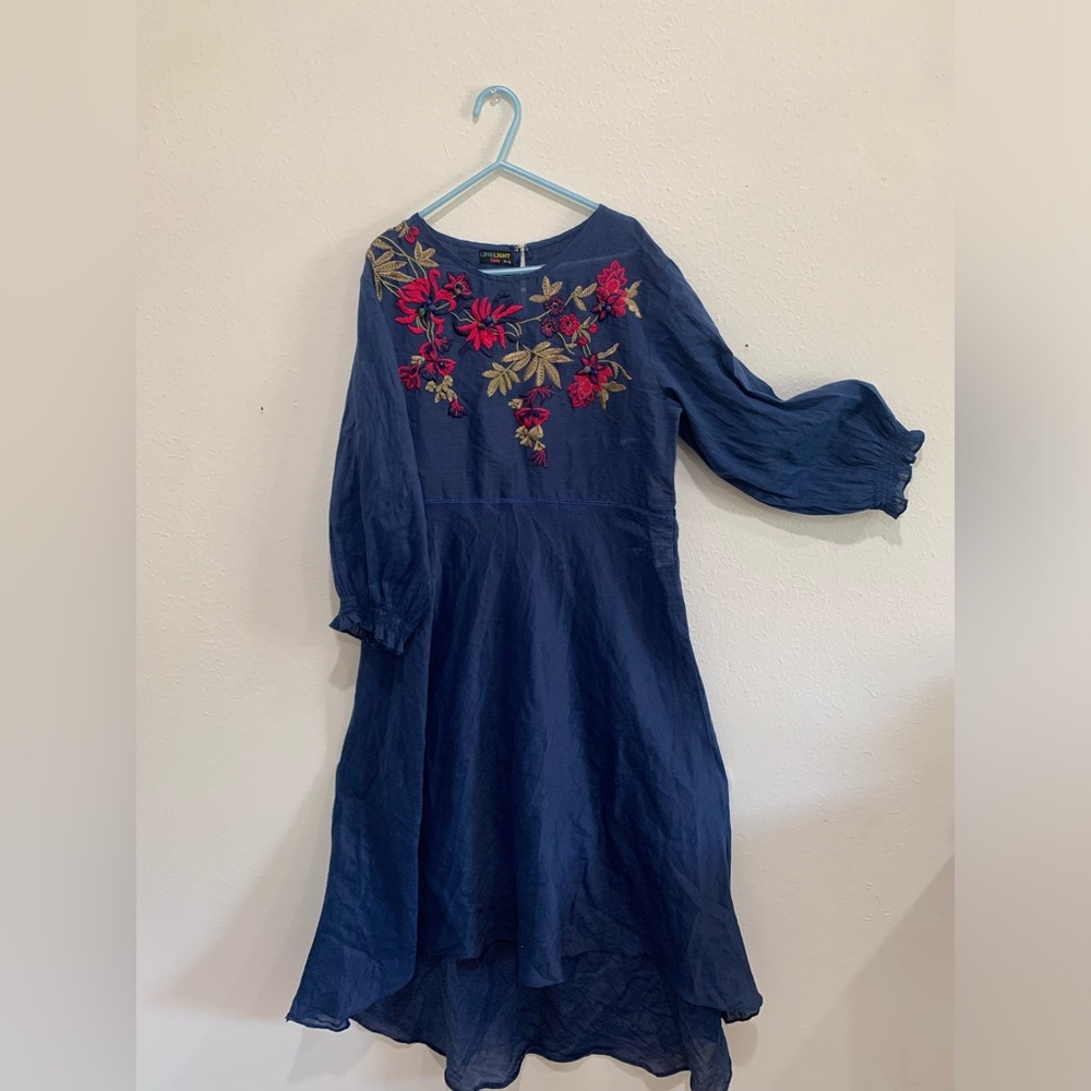 Limelight girls Kids Dress with embroidered floral Floral Design size 14-15